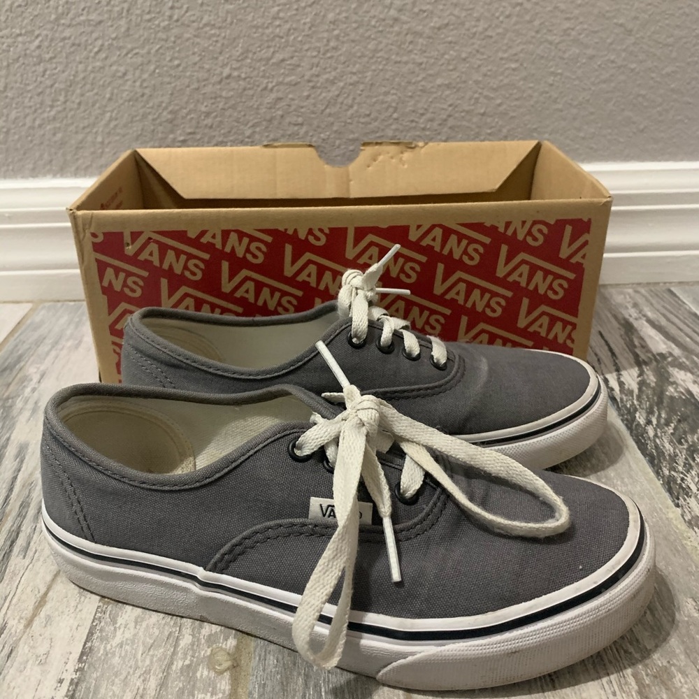 Kids Grey Authentic Vans